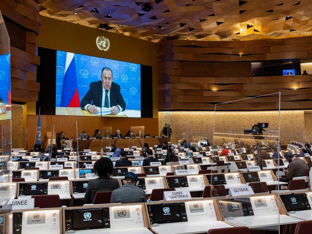 Australia could be relegated to the sidelines of the UN Human Rights Council alongside countries including Myanmar, Congo, Libya and Venezuela. Picture: SALVATORE DI NOLFI / AFP