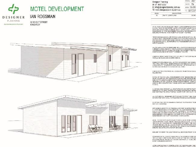 Plans for new units at the Kingaroy Country Motel. Image: South Burnett Regional Council.