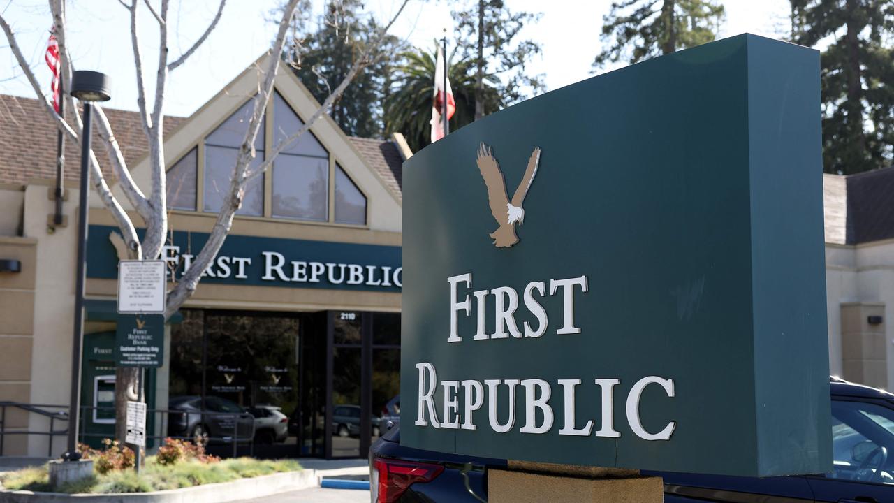 A week after Silicon Valley Bank and Signature Bank failed, investors started growing nervous about First Republic Bank. Picture: Justin Sullivan/Getty Images/AFP