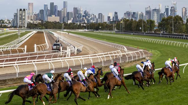 Betting turnover on the Flemington meeting was solid and peaked in race seven. Picture: AAP