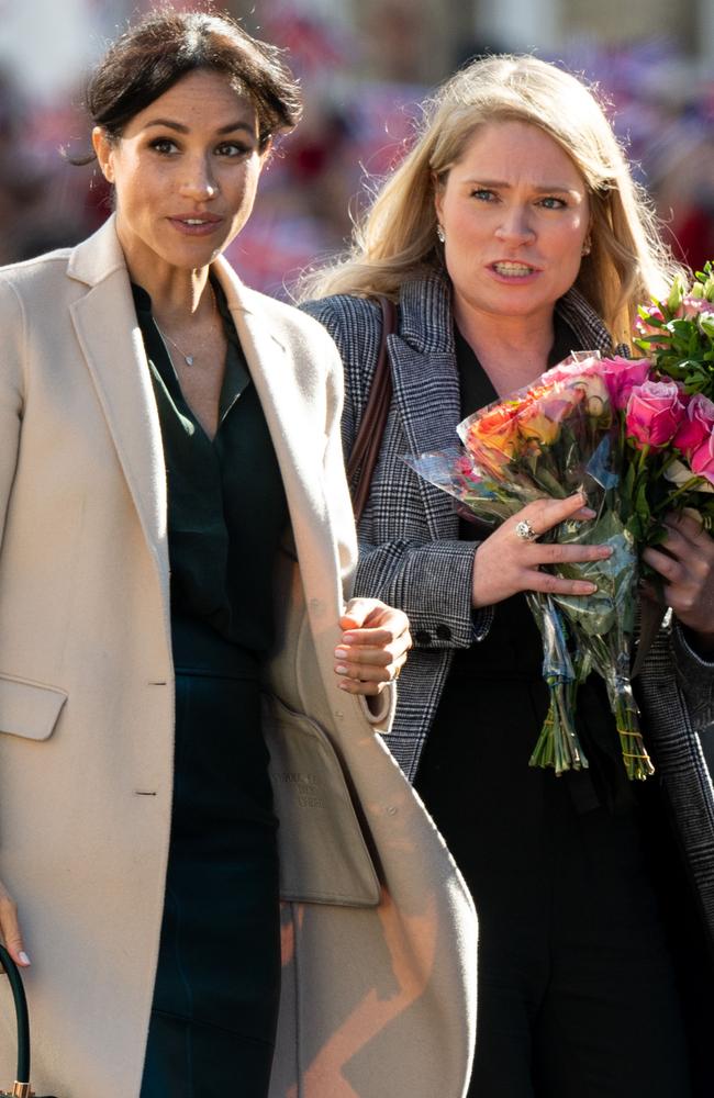 Meghan Markle with her assistant Amy Pickerill.