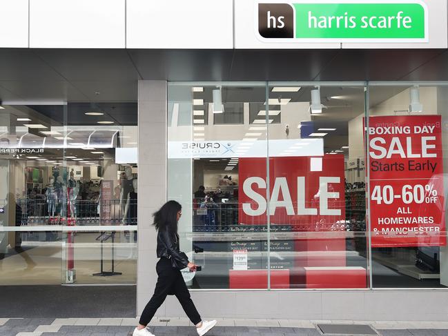 Harris Scarfe will close six of its eight Queensland stores. Picture: NIKKI DAVIS-JONES