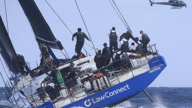 LawConnect at the start of last year’s race to Hobart.