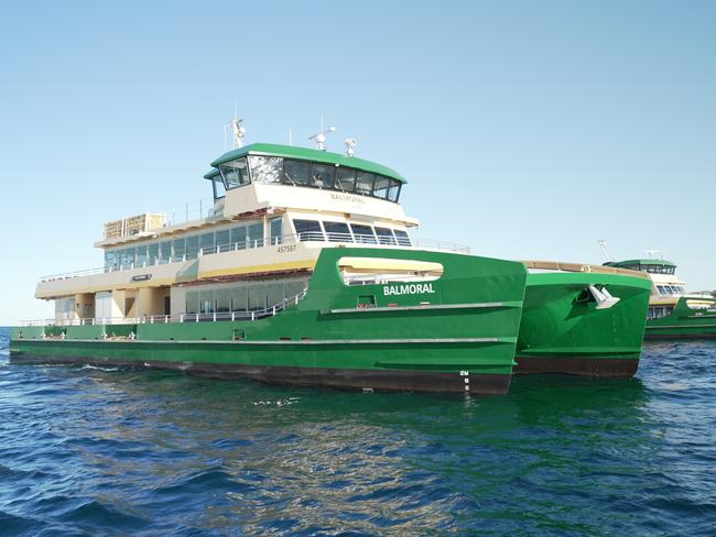 Balmoral is the last of the Generation 2 Emerald Class ferries to be pulled out of operation. The fleet was designed to replace the iconic Freshwater Manly ferries, but have been plagued with problems. Picture: Transport for NSW