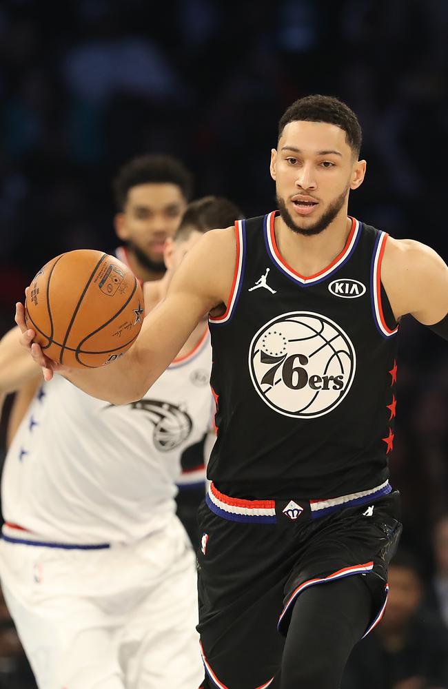 Ben Simmons during that first NBA All-Star game. Picture: Streeter Lecka/Getty Images