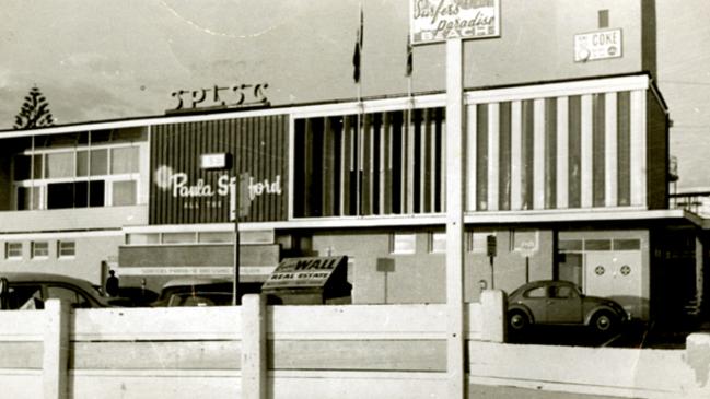 The 1960s-era surf club.