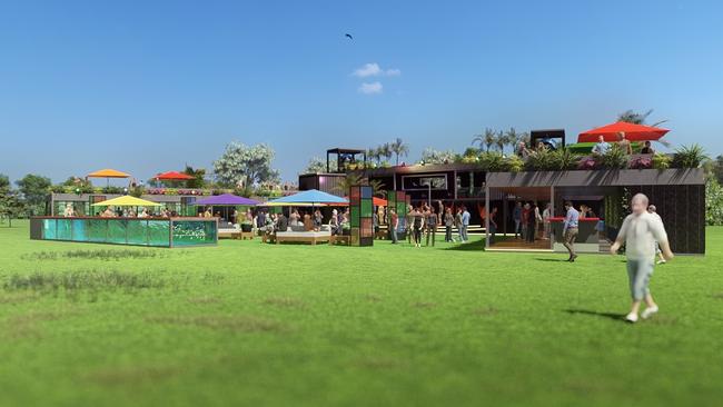 A concept plan for the proposed Throb on Point open-air ‘sunset lounge’. Picture: Supplied