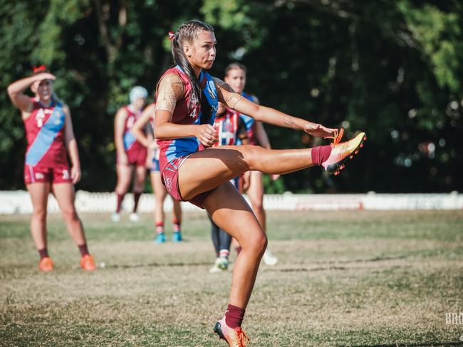 UQ QAFLW player Kadie Fletcher. Picture: Brooke Sleep Media