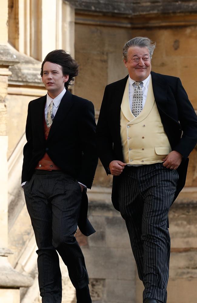 In a rare joint picture, at the wedding of Princess Eugenie in 2018. Picture: Adrian Dennis – WPA Pool/Getty Images