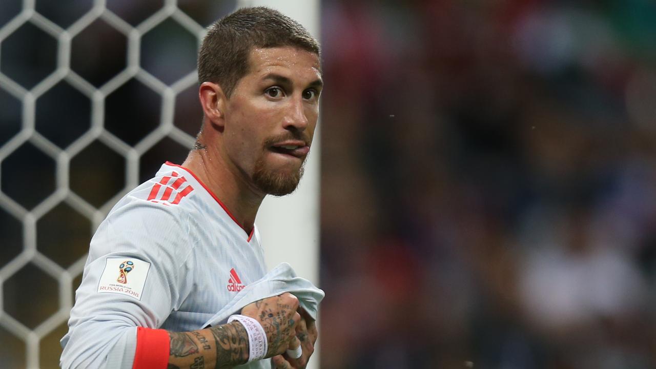 Sergio Ramos’ Spain crashed out of the 2018 World Cup after losing to the hosts.