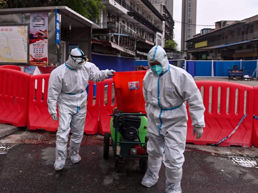 Chinese medics were filmed claiming they knew COVID-19 could be transmitted from human to human in December but were silenced by Beijing. Picture: Hector Retamal / AFP