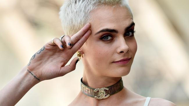 PARIS, FRANCE - JULY 04:  Cara Delevingne attends the Chanel Haute Couture Fall/Winter 2017-2018 show as part of Haute Couture Paris Fashion Week on July 4, 2017 in Paris, France.  (Photo by Pascal Le Segretain/Getty Images)