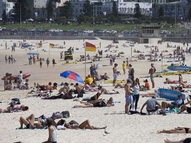 SUNDAY TELEGRAPH - 21/3/20Bondi Beach crowd numbers to be kept under 500 people.Press conference at Bondi Pavilion today with Police and Emergency Services Minister David Elliot. Picture: Brendan Read