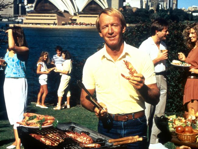 Paul Hogan in the original Tourism Australia promotion in the mid 1980s-90s.