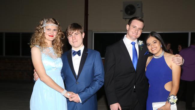 Hannah Briggs, Henry Thomas, Cameron Ryan and Mia Aranas at the Assumption Formal on Friday April 21. Photo Deanna Millard/Warwick Daily News