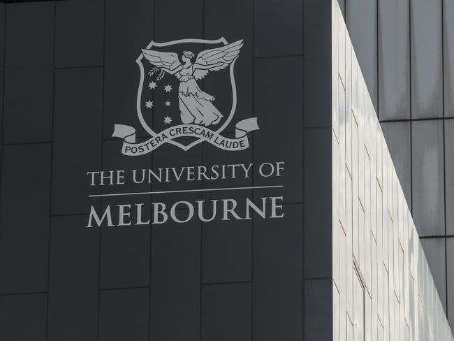 MELBOURNE, AUSTRALIA - NewsWire Photos MAY 07, 2021:  Signage for The University of Melbourne is seen in Melbourne, Victoria. Picture: NCA NewsWire / Daniel Pockett