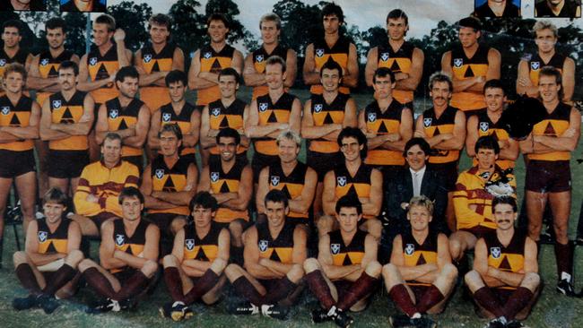 Phil Walsh pictured 8th from left in the 2nd row from top as part of the Brisbane Bears team. New Adelaide Crows coach Phil (Phillip) Walsh's home town of Hamilton in Victoria. Photo Sam Wundke.