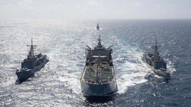 Australia sent a six-ship fleet and 1200 Australian Defence Force personnel to take part in the Indo-Pacific Endeavour multi­national military exercises.