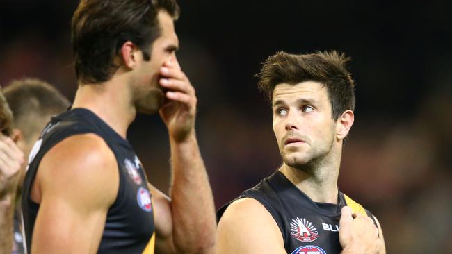 Richmond captain Trent Cotchin and star defender Alex Rance.