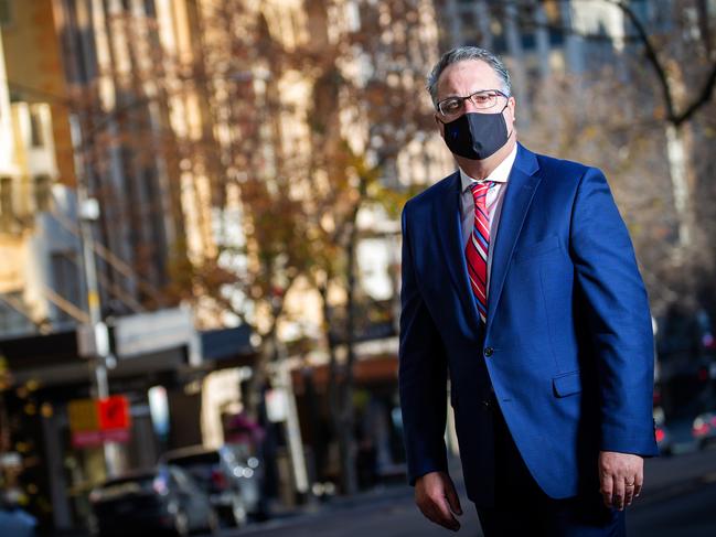 Victorian Chamber of Commerce and Industry chief executive Paul Guerra had COVID-19 and has now recovered – he has the same plan for Victorian business. Picture: Mark Stewart.