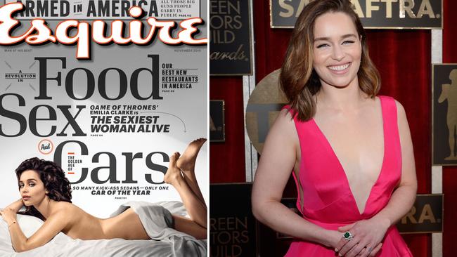 Emilia Clarke was named sexiest woman alive by Esquire magazine last year. Picture: Esquire