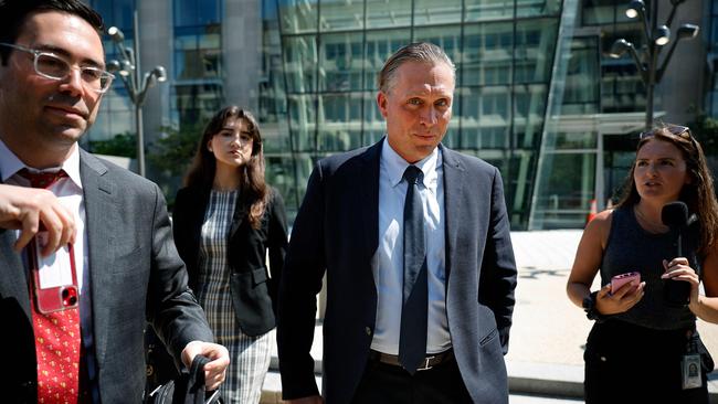 Devon Archer after testifying at the Capitol on Monday. Picture: AFP