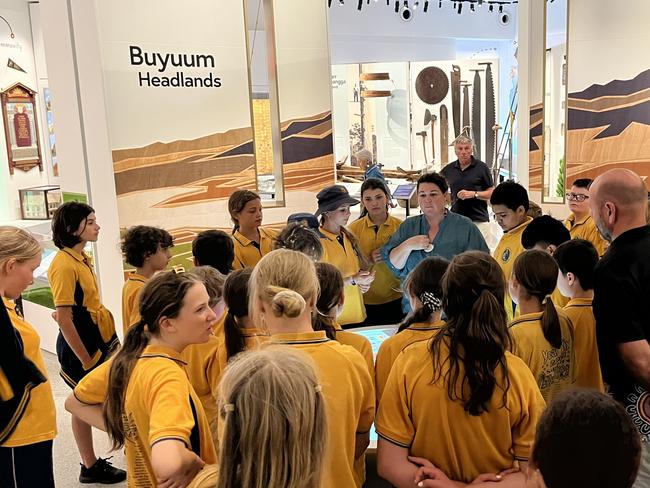 School groups like those from Boambee Public are booking in thick and fast to experience the Yarrila Place art gallery and museum.