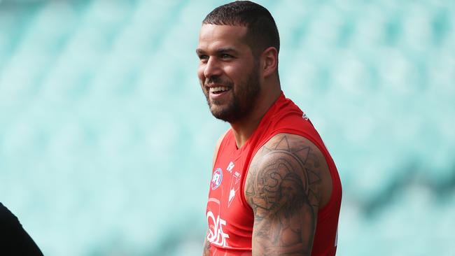 Lance Franklin is back for the Swans. Picture: Phil Hillyard