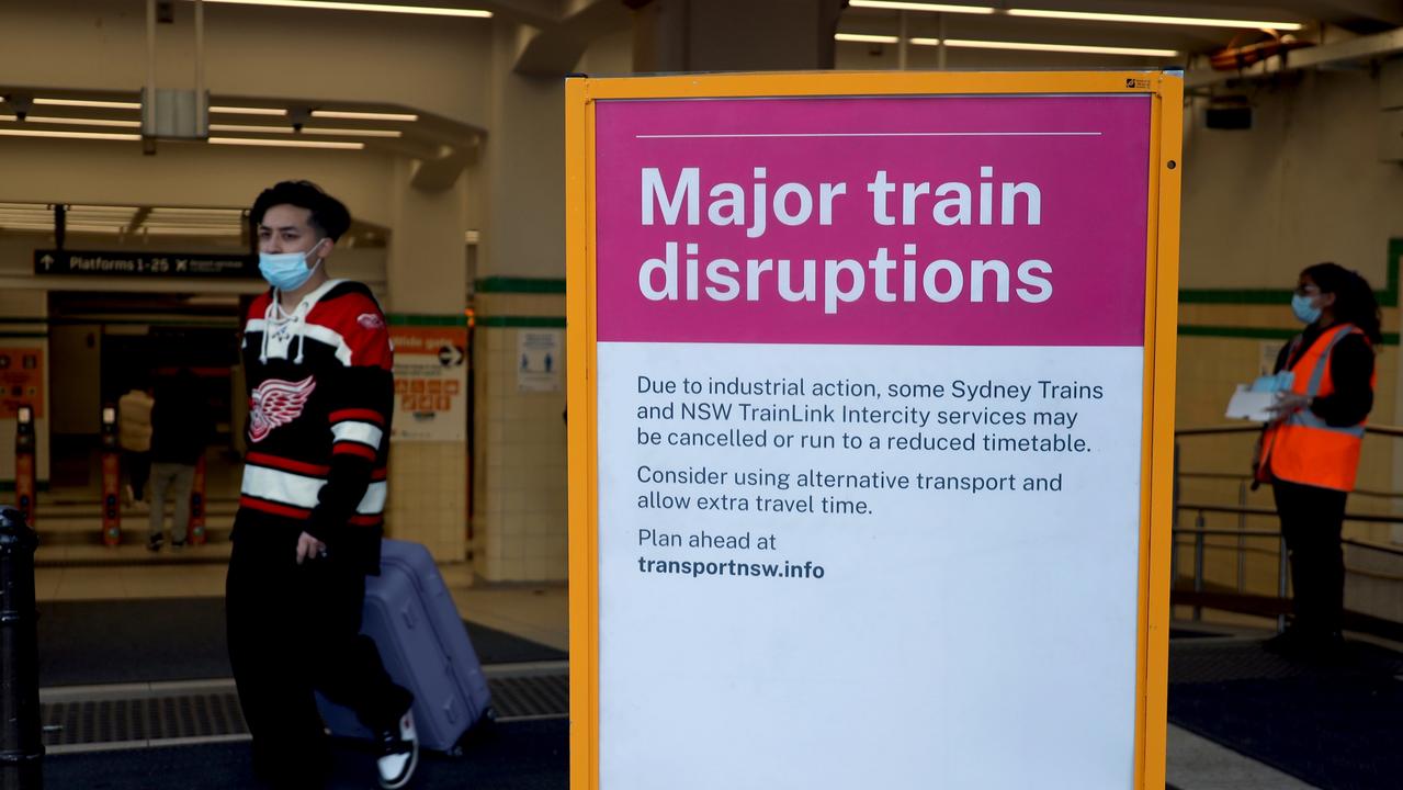 Rail strikes have caused chaos across Sydney's transport networks. Picture: Picture: NCA NewsWire / Nicholas Eagar