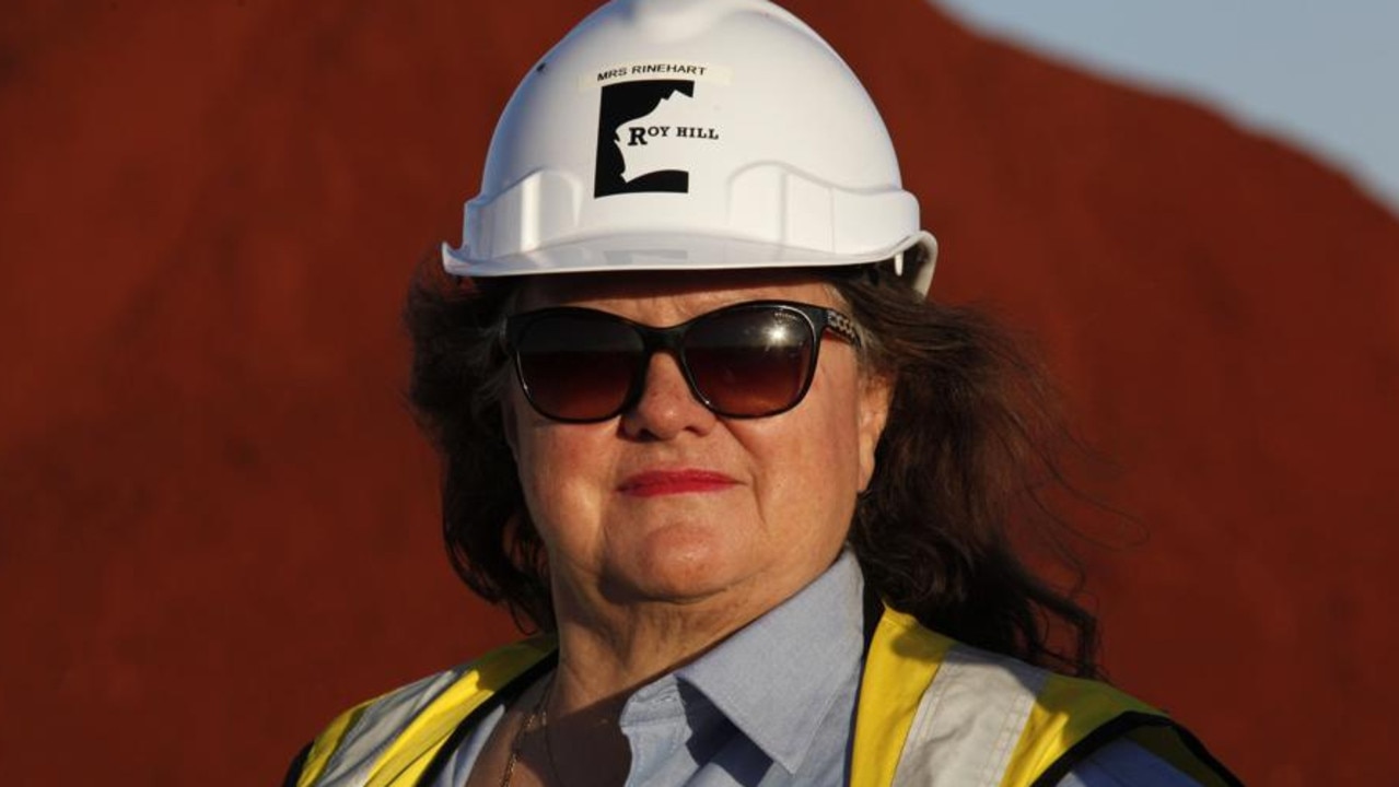 Gina Rinehart, and her company Hancock Prospecting Pty Ltd, are involved in a civil matter over the carve-up of mining royalties from iron ore tenements in WA’s Pilbara region. Picture: Philip Gostelow / Bloomberg