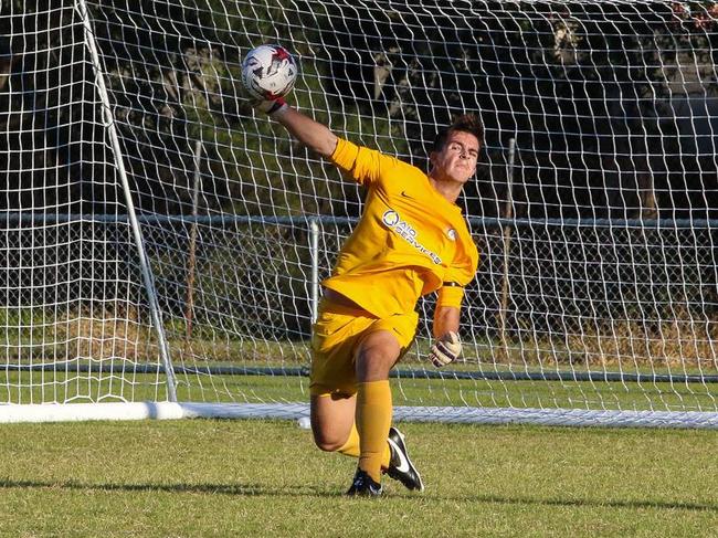 Goalkeeper Griffin Bambach.