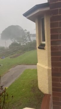 Wild storm rips through Wynnum and Manly