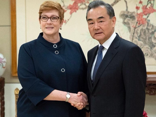 24-09-18 - Marise Payne at the UN facebook post. Pleased to meet my Chinese counterpart State Councilor Wang Yi for the first time. A productive and constructive meeting. Our Comprehensive Strategic Partnership with #China is an important priority.