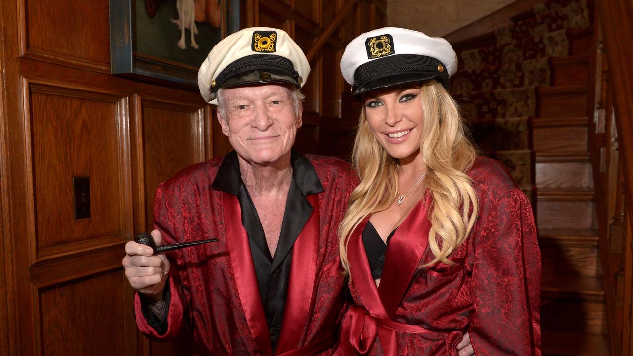 Hef and Crystal in 2014. Picture: Charley Galley/Getty Images for Playboy