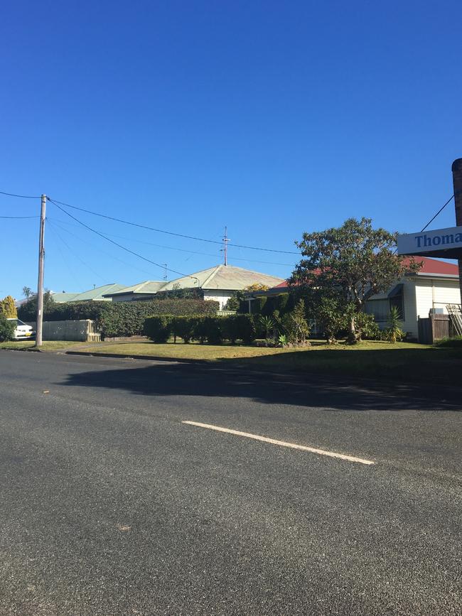 The home where the alleged offence took place is located on Wauchope’s main road, at 137 High St.