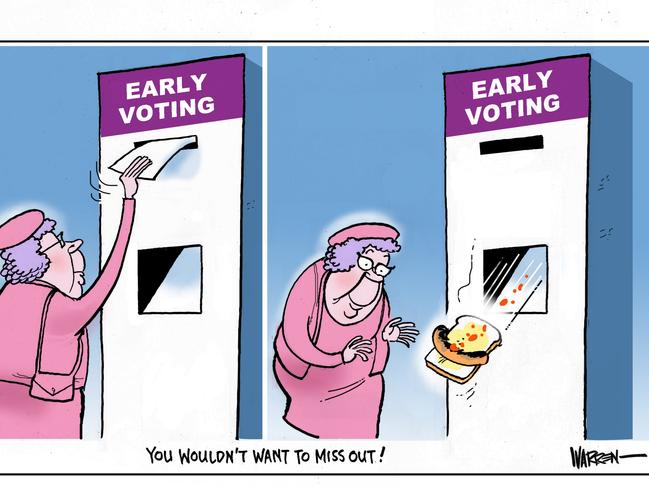 Warren Brown cartoon for 26 April, 2025.