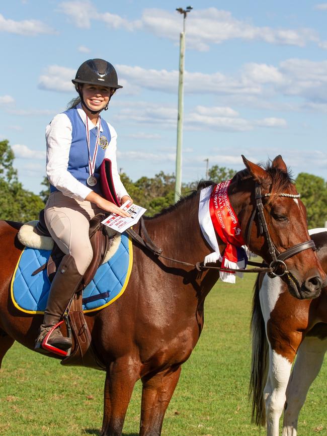 2nd place in the PQC State Showjumping Championships 13 and Under 26 120cm class.