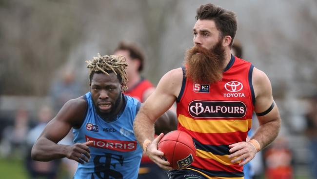 McKenzie in action for the Crows. Picture: David Mariuz