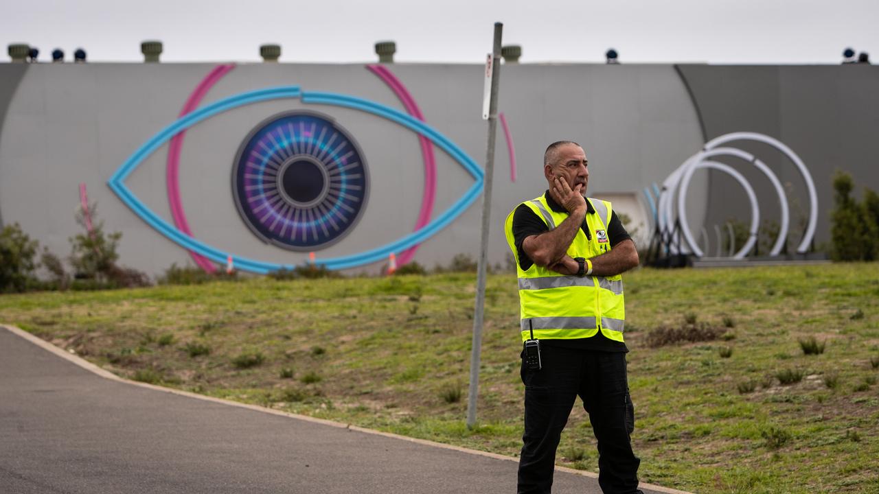 The Big Brother set is in a warehouse at North Head. Picture: Julian Andrews/AAP