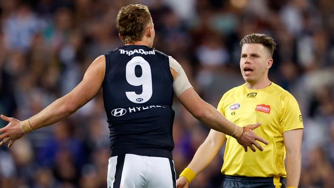 Umpires awarding unexpected votes is a Brownlow tradition. Picture: Dylan Burns/AFL Photos via Getty Images