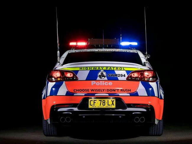 NSW Police car night