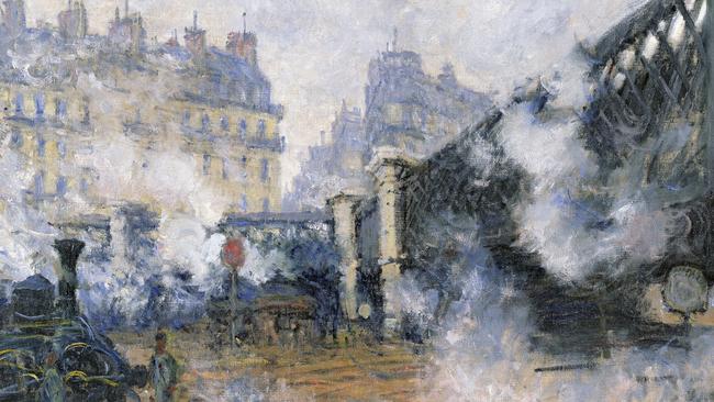 Detail from The Pont de l'Europe, Gare Saint-Lazare, 1877, by Claude Monet. Musee Marmottan Monet