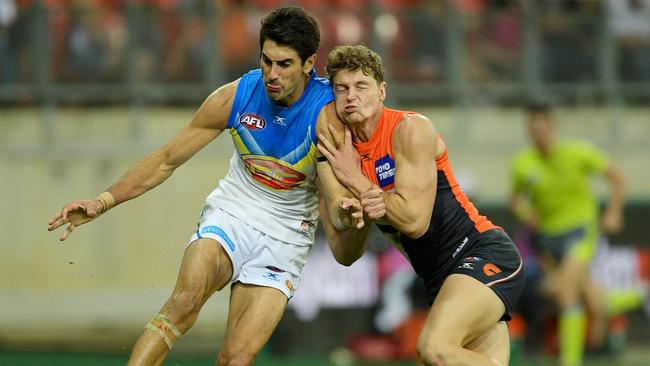 The Suns’ Matt Rosa is not expected to suffer long-term effects from a head knock this season. Picture: Getty Images