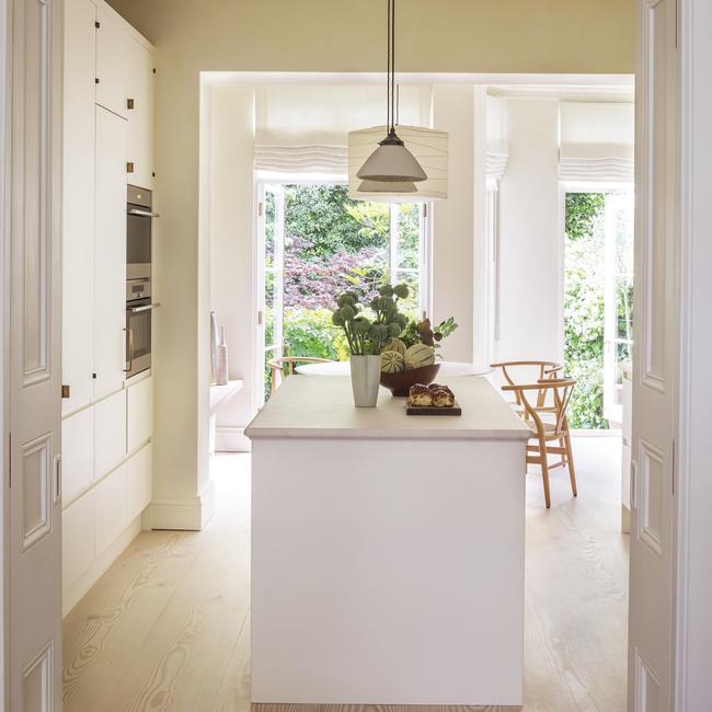 Inside Rosie Huntington-Whiteley’s kitchen. Picture: Simon Upton