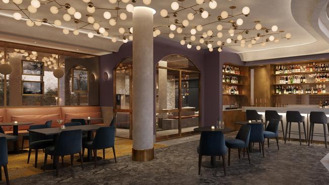 A cosy bar and lobby will be part of the Ringwood Sebel. Picture; Supplied.