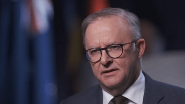 Prime Minister Anthony Albanese has been criticised for not doing enough to condemn antisemitism in Australia. Picture: Sky News Australia