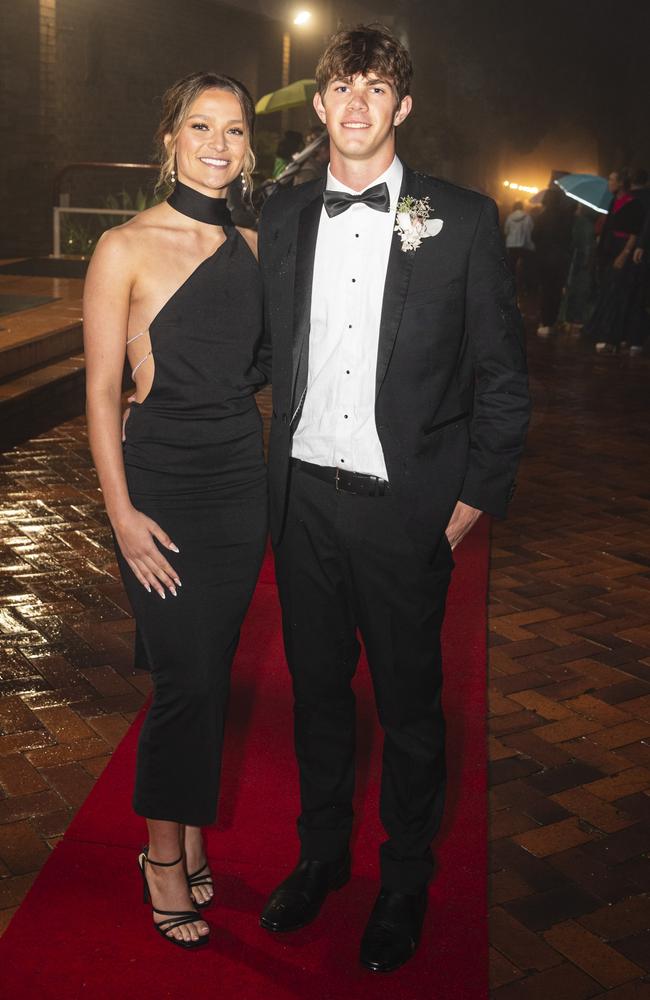 Milla Deignan-Ekelund and partner Matthew Taylor at Fairholme College formal, Wednesday, March 27, 2024. Picture: Kevin Farmer