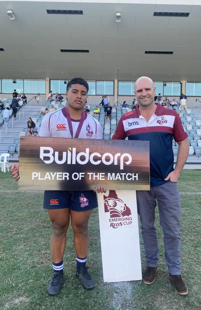 Front rower Nelsoni Takai was named man of the match for Brisbane White.