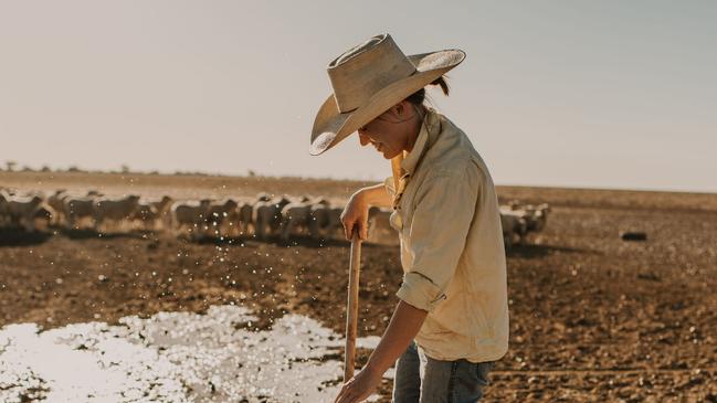 Meg Clothier has been caretaking farms across Australia this year to give drought-affected farmers a break. Picture: Maddie Brown Photography