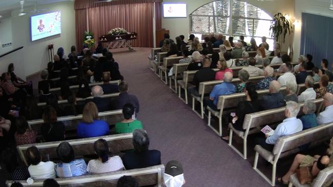 The funeral of beloved wife and mother Christine Lyness.